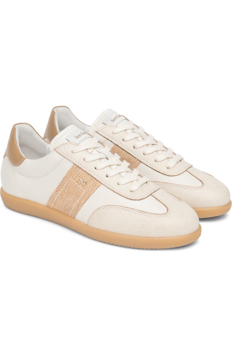 NeroGiardini Low Top Sneaker, Main, color, White/ Beige