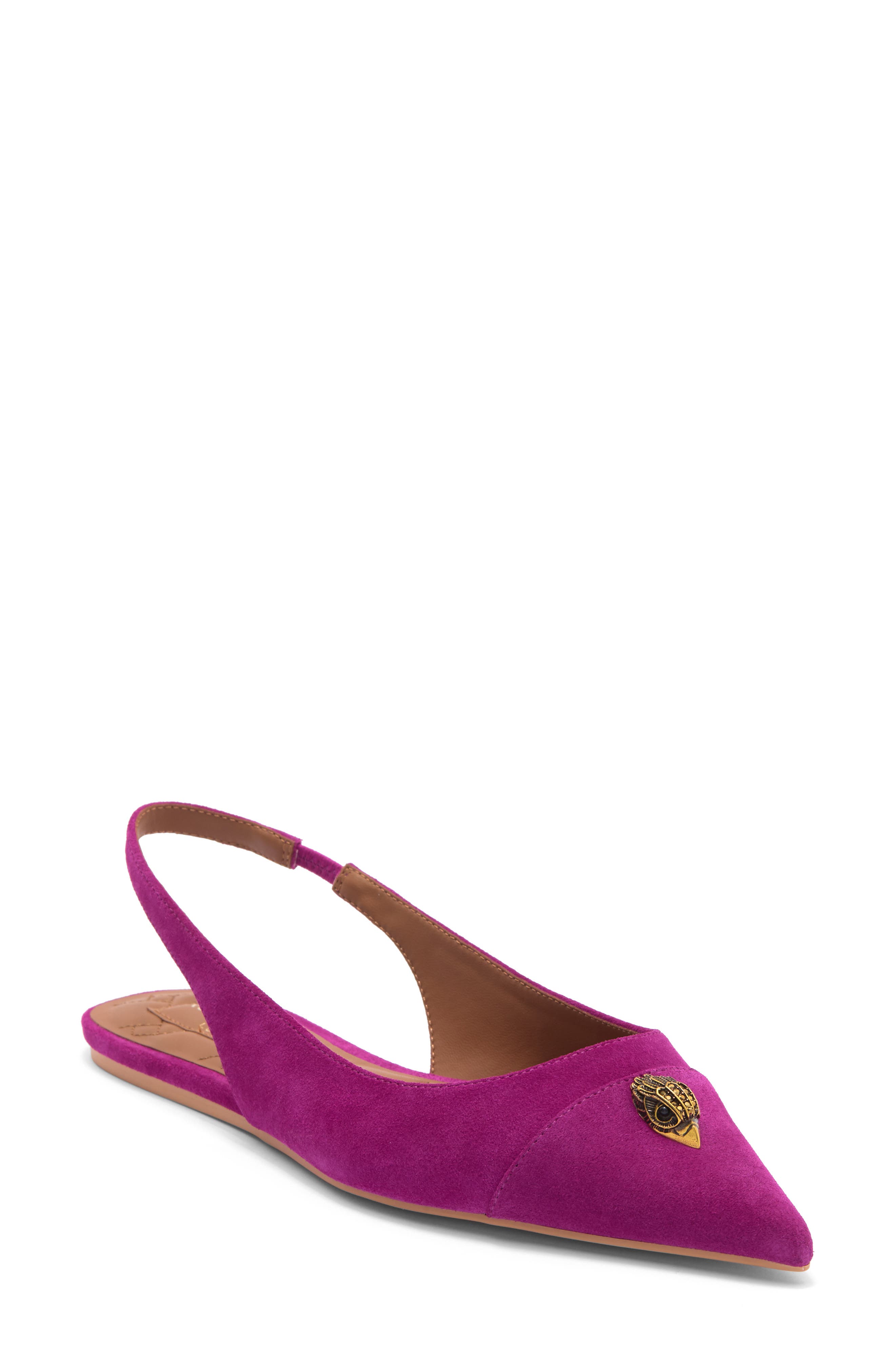 Kurt Geiger London Belgravia Small Eagle Slingback Flat, Main, color, 