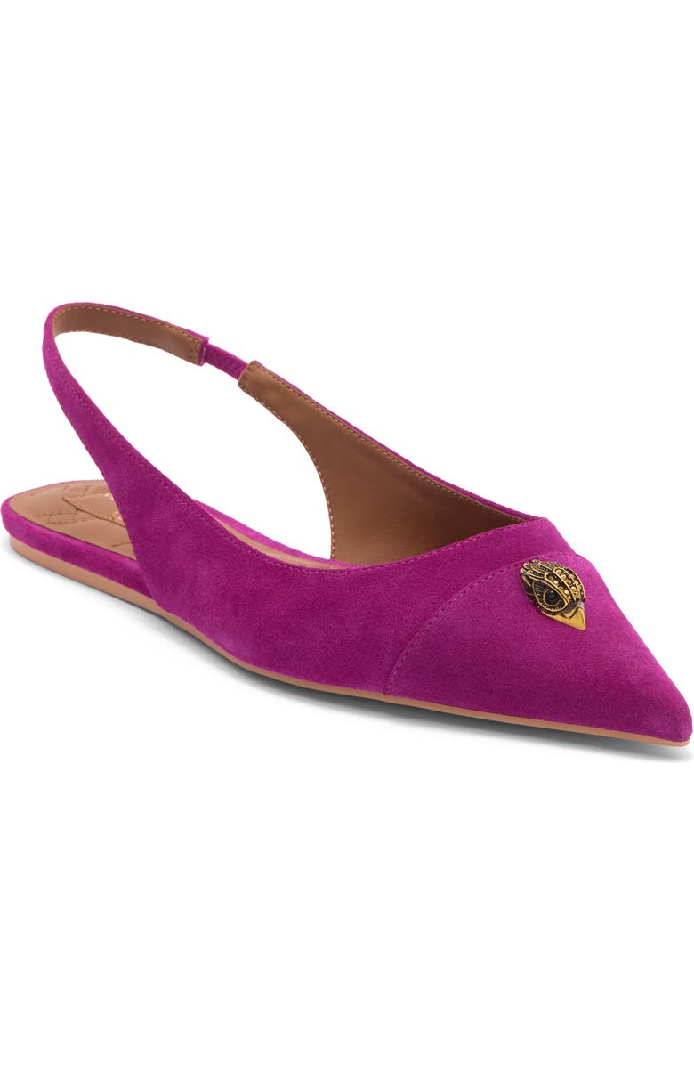 Kurt Geiger London Belgravia Small Eagle Slingback Flat, Main, color,