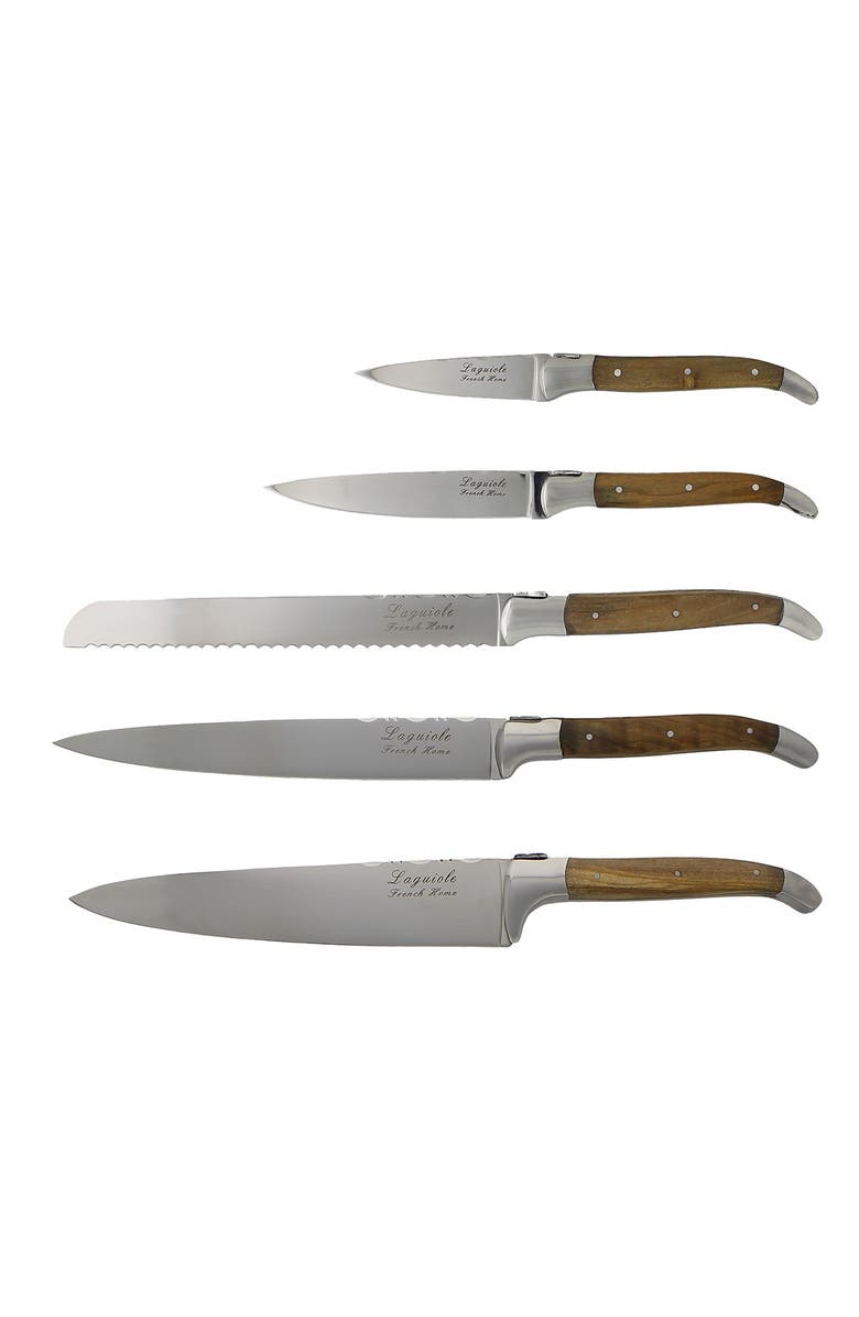 FRENCH HOME 5-Piece Laguiole Kitchen Knife Set, Alternate, color, 