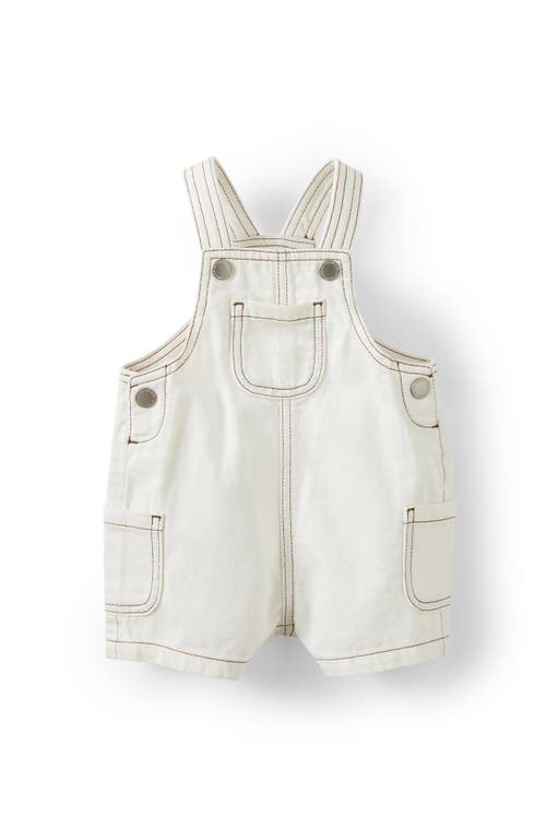 Cotton On Kids Elliot Denim Shortall In Ecru