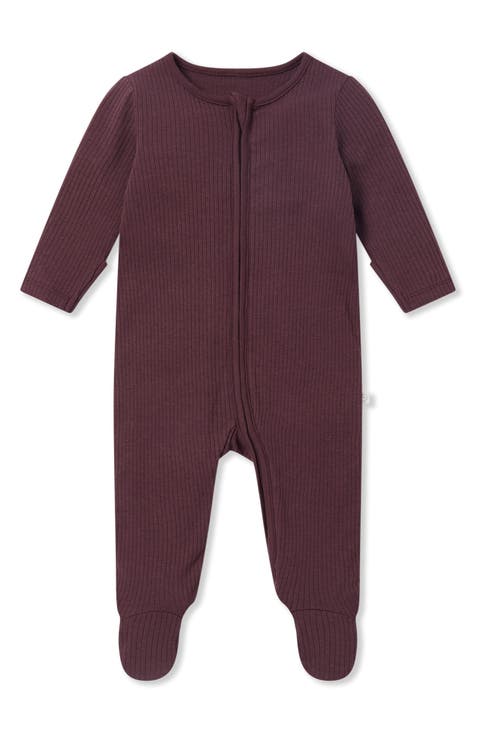 Rib Stripe Footie