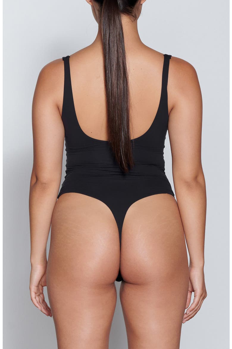 Fits Everybody Square Neck Bodysuit, Alternate, color, ONYX