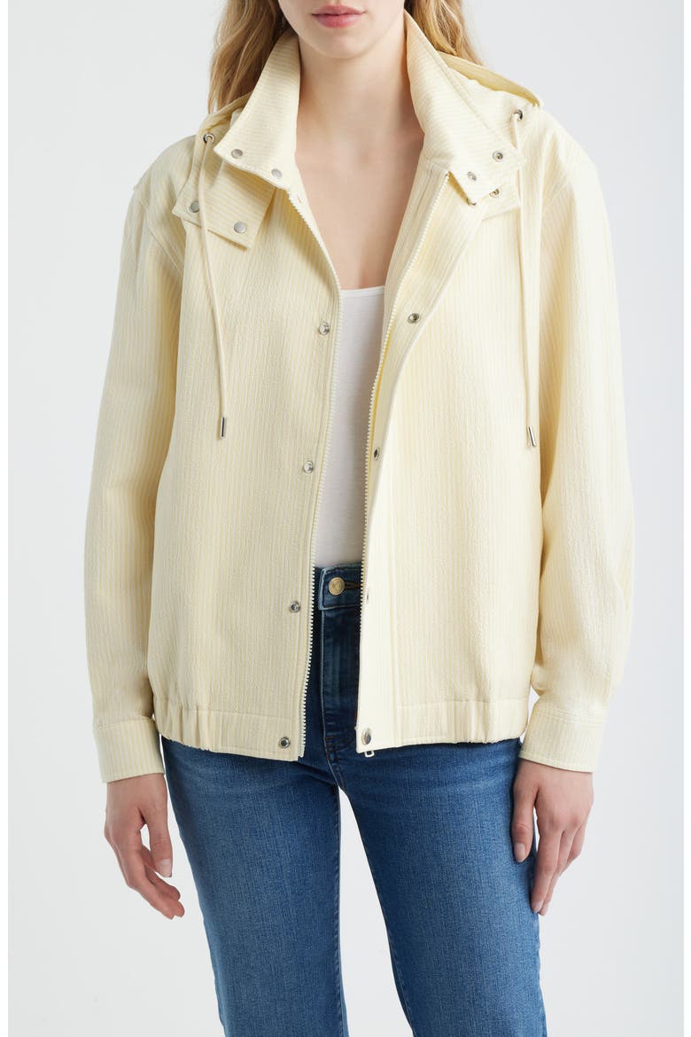 The Seersucker Track Jacket, Main, color, LEMON MULTI