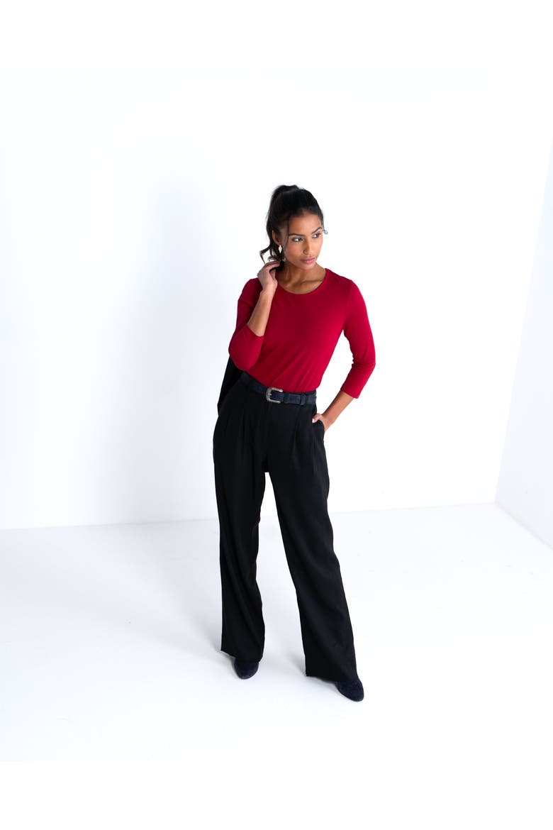 Iona Linen Pants, Alternate, color, Black