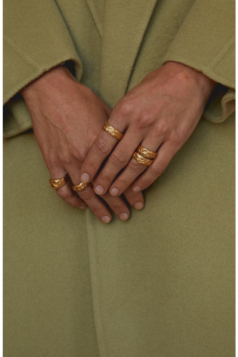 Chunky Ring Gold, Alternate, color, Gold