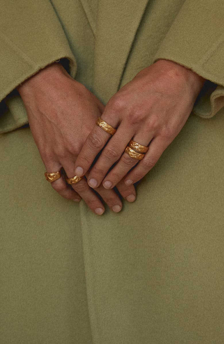 NOOTKA Chunky Ring Gold, Alternate, color, Gold