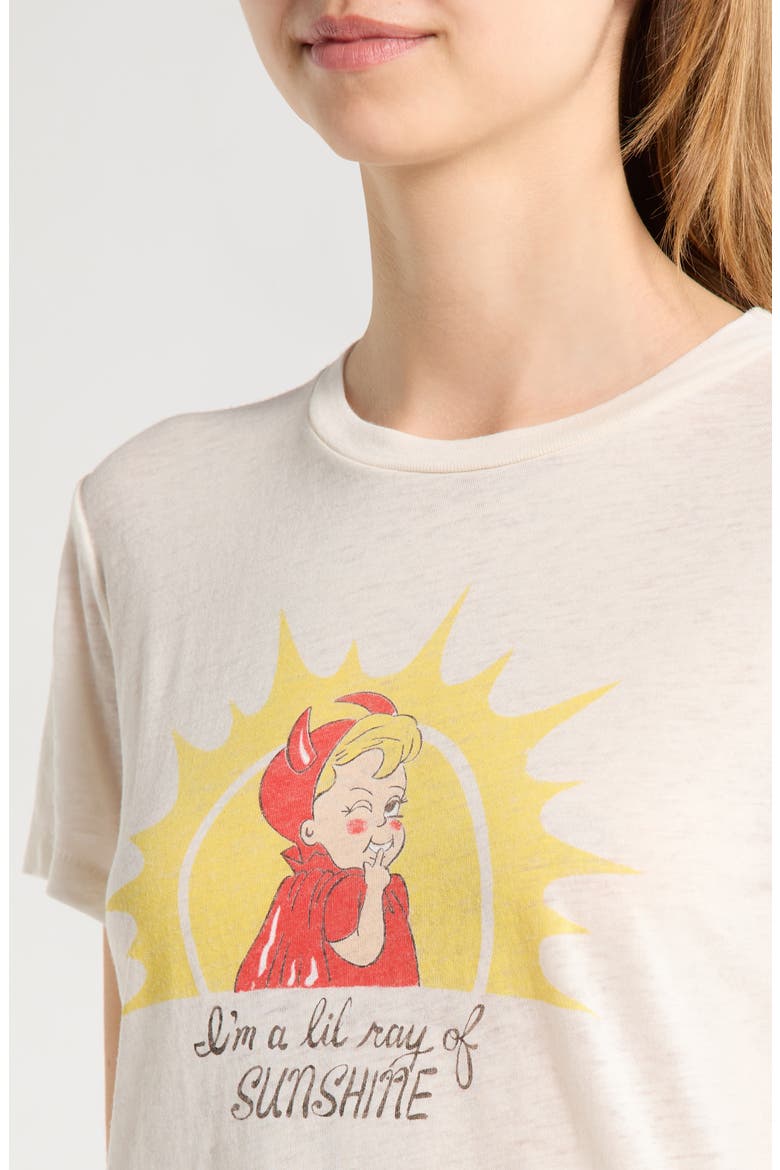 Ray of Sunshine Graphic T-shirt, Alternate, color, VINTAGE WHITE