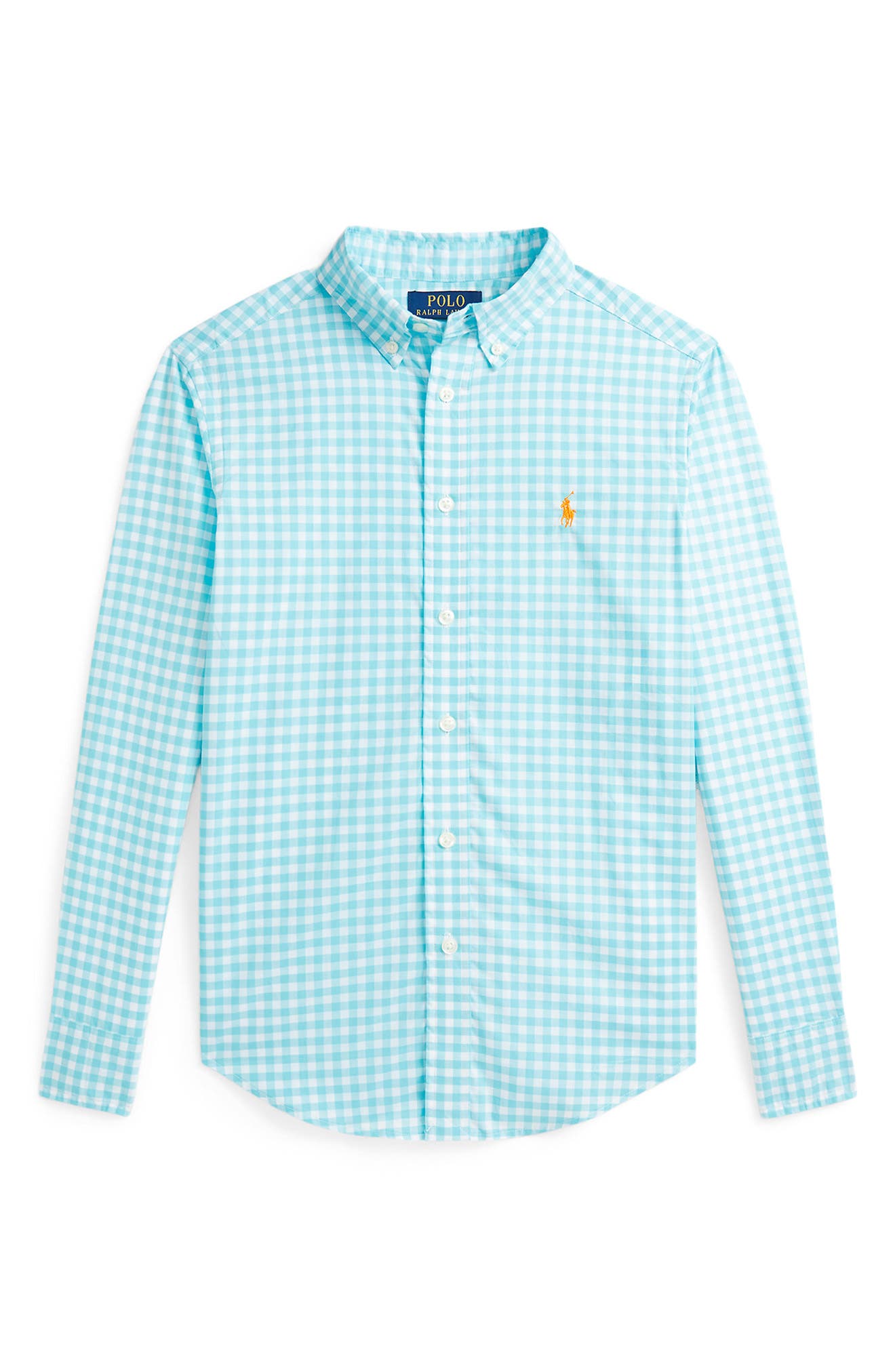 Polo Ralph Lauren Kids' Check Cotton Poplin Button-Down Shirt (Men ...