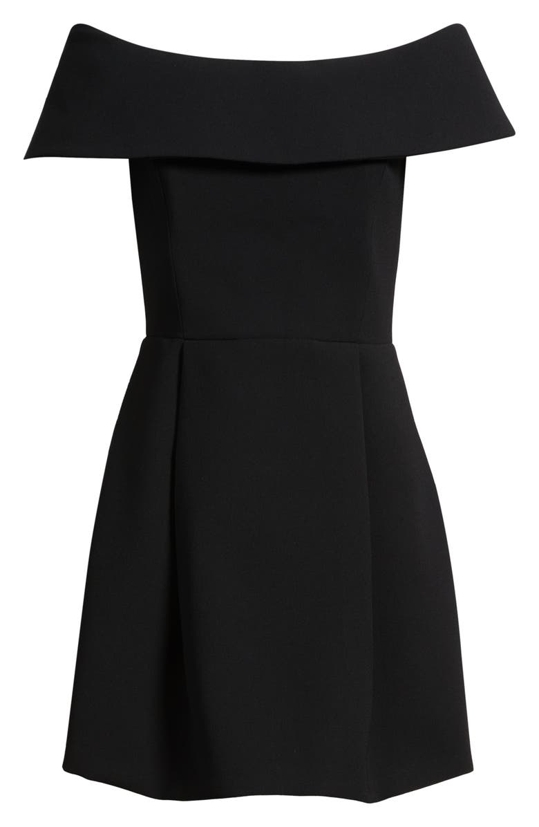 Lucy Paris Erin Off the Shoulder Minidress, Alternate, color, Black