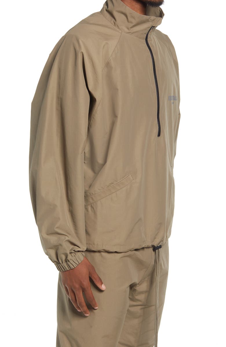 Fear of God Essentials Half Zip Track Jacket, Alternate, color, 