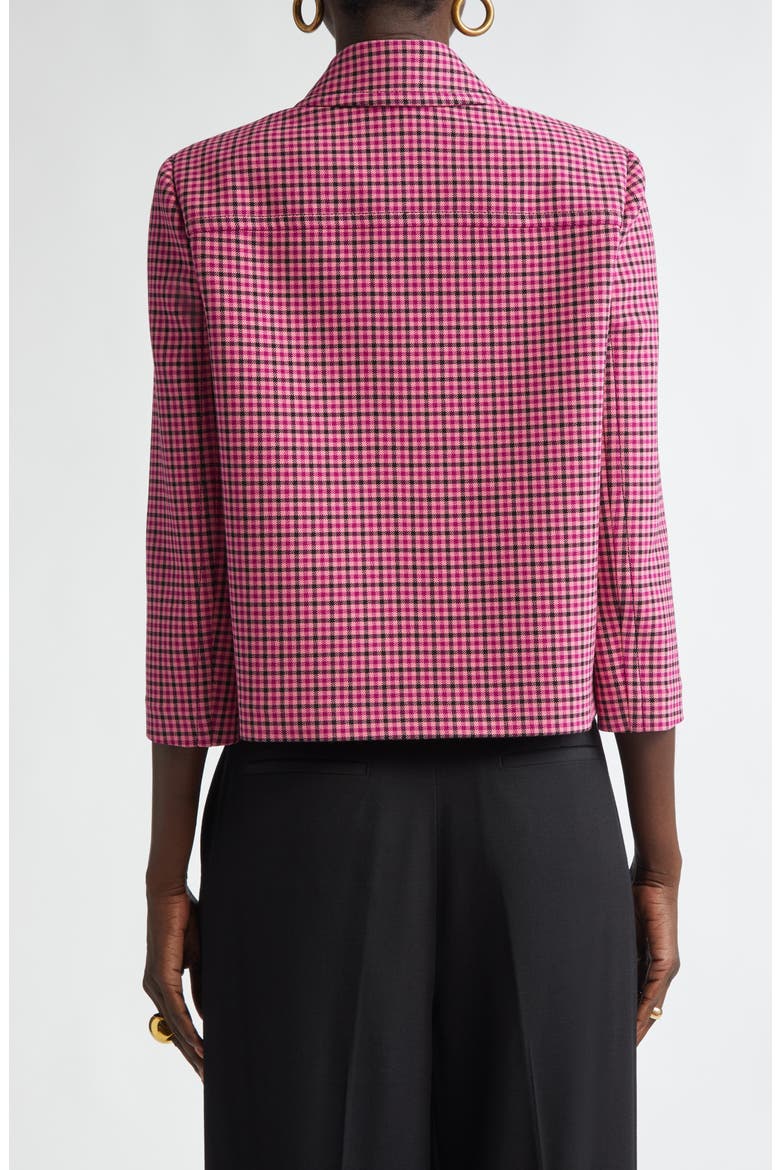 Mini Plaid Tweed Crop Jacket, Alternate, color, WILD ORCHID MULTI