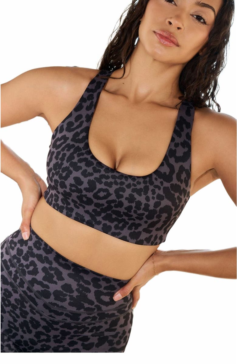 Vitality Pulse Core Bra, Alternate, color, King Cheetah Midnight