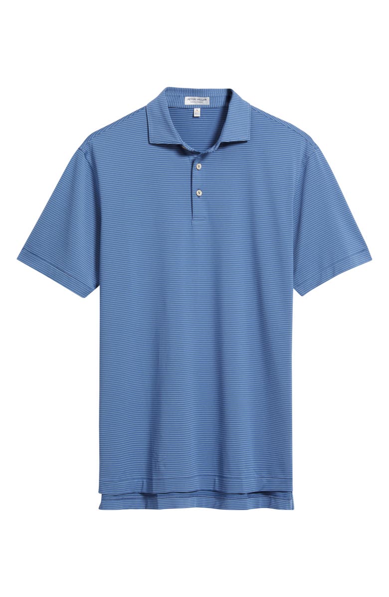 Peter Millar Highlands Performance Jersey Polo, Alternate, color, Windsor Blue