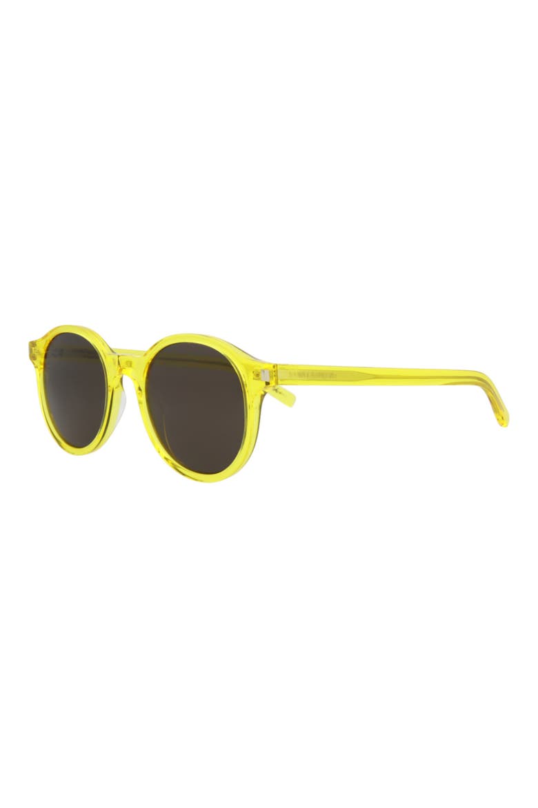 50mm Round Sunglasses, Alternate, color, YELLOW BLACK
