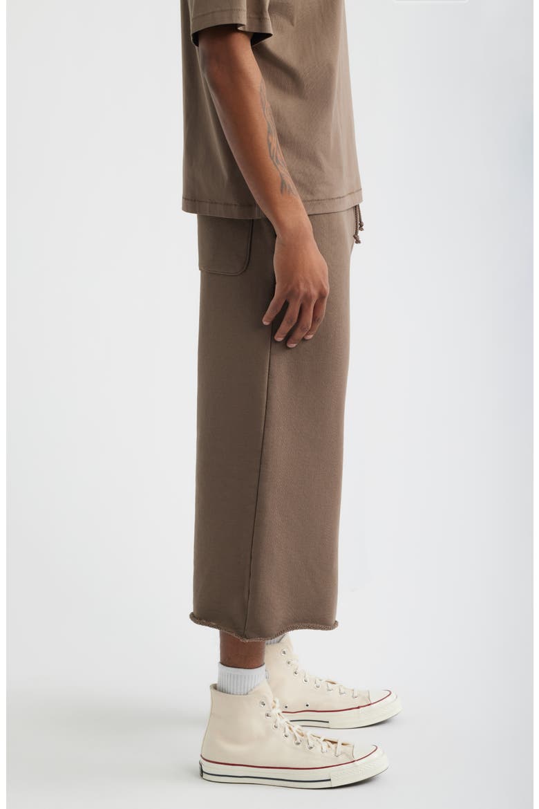 Core Cut Off Sweatpants, Alternate, color, VINTAGE BROWN