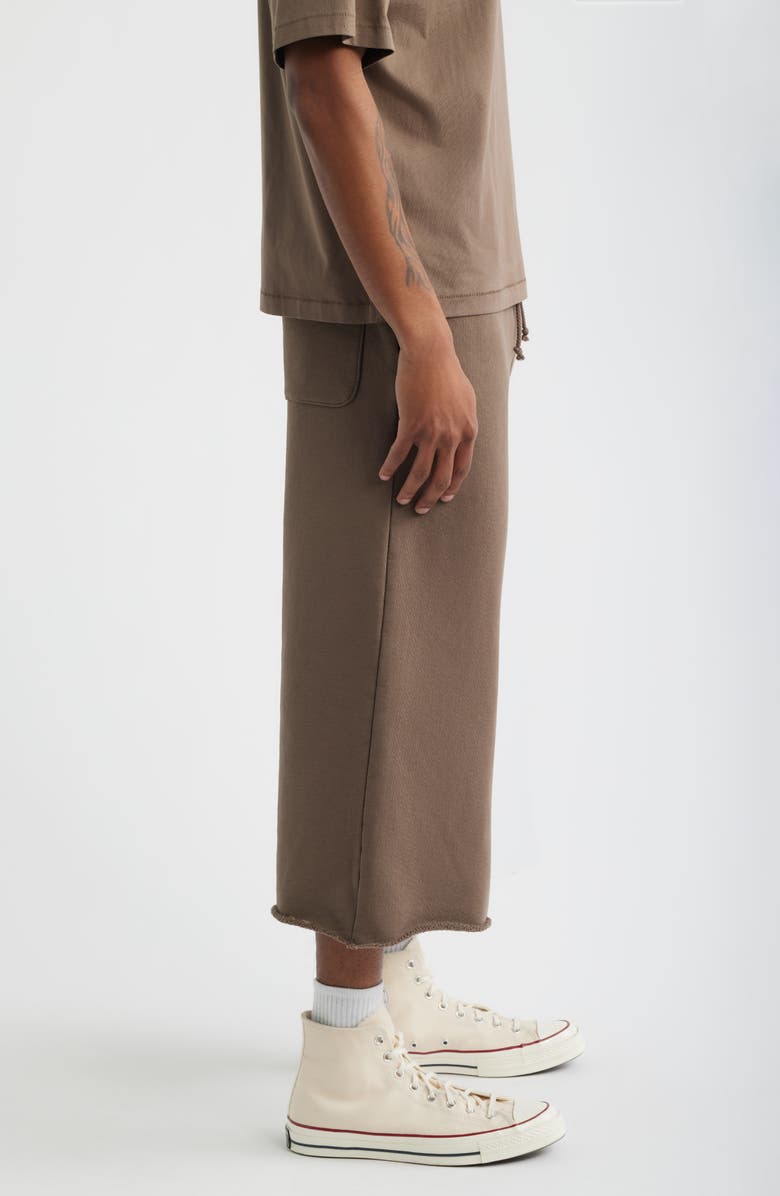 Elwood Core Cotton Cutoff Sweatpants, Alternate, color, Vintage Brown