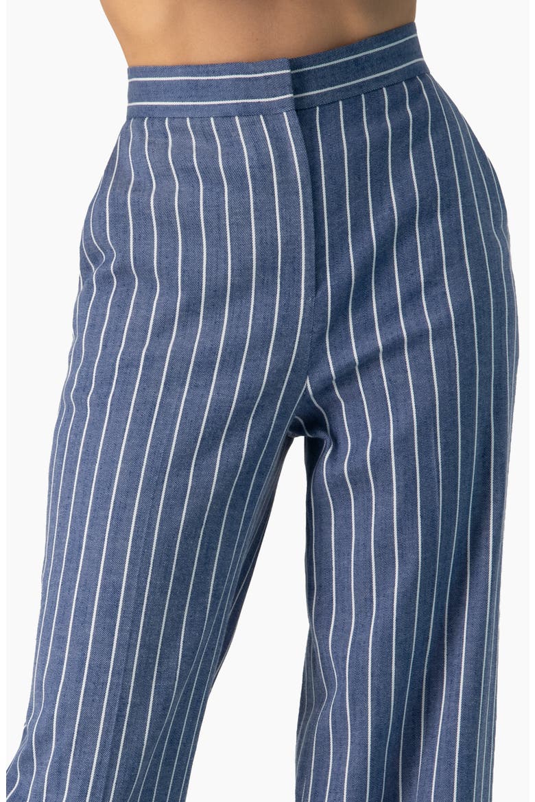 Striped Wide-Leg Pants, Alternate, color, Blue