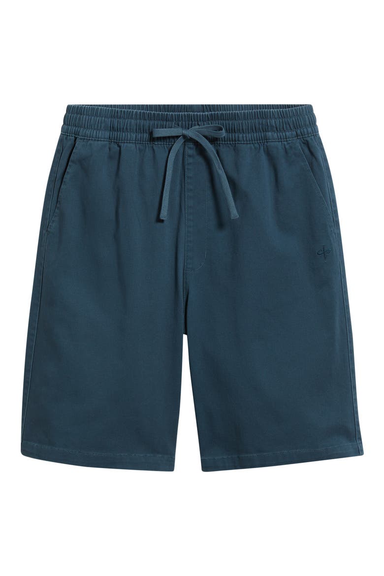 Peninsula Cotton Twill Drawstring Shorts, Alternate, color, NAVY