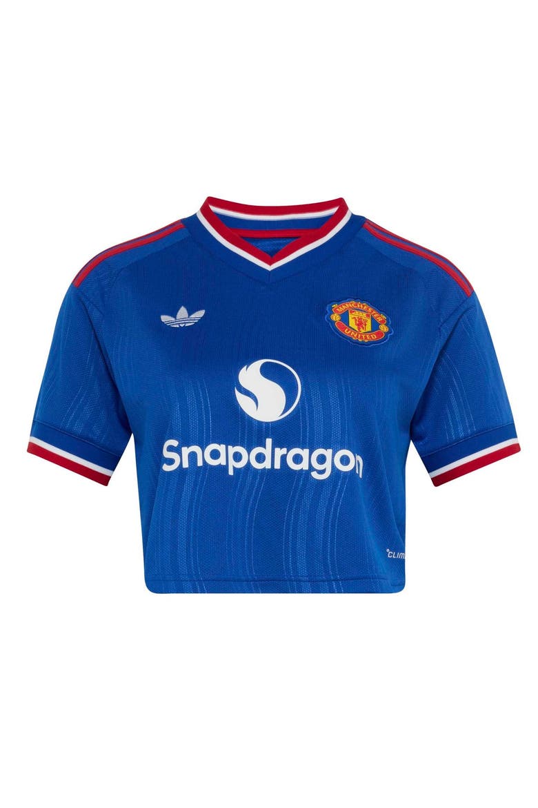 Women's adidas Royal Manchester United 2026/27 Away Cropped Replica Jersey, Alternate, color, Royal