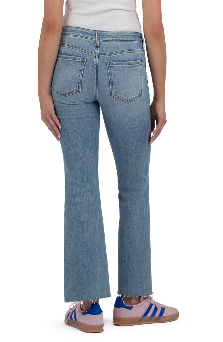 KUT from the Kloth Kelsey Mid Rise Kick Flare Jeans, Alternate, color, Motivation