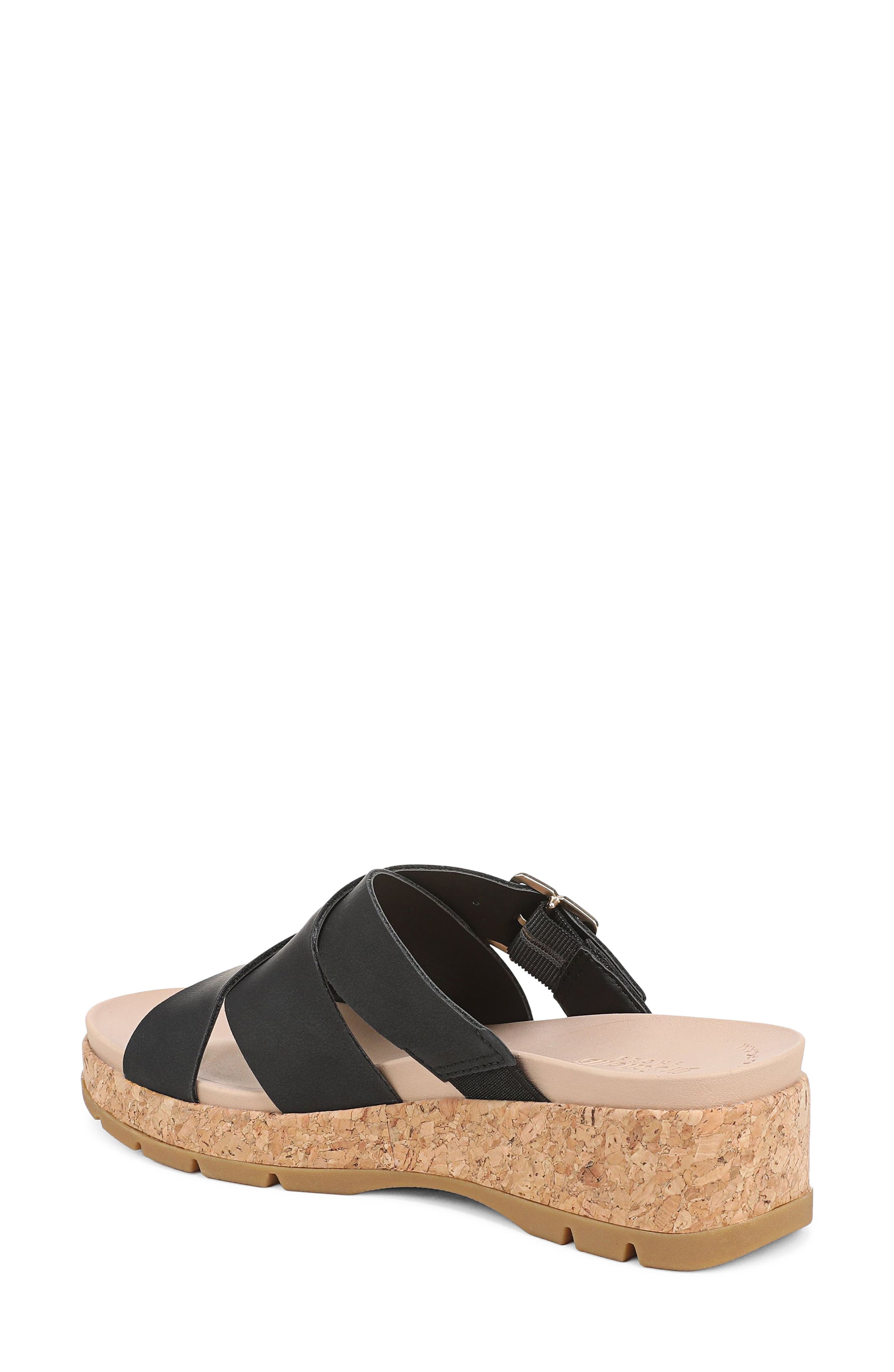 Dr. Scholl's Free Day Platform Sandal, Alternate, color, Black