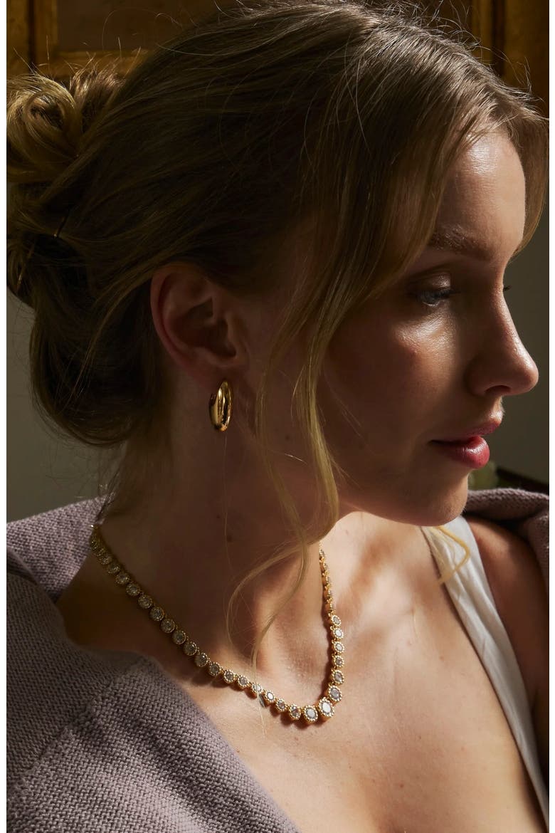 Margot Chunky Drop Earrings, Alternate, color, GOLD