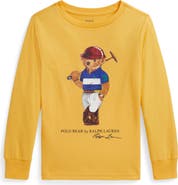 Polo Ralph Lauren Kids' Polo Bear Long Sleeve Cotton Graphic T-Shirt
