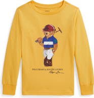 Polo Ralph Lauren Kids' Polo Bear Long Sleeve Cotton Graphic T-Shirt