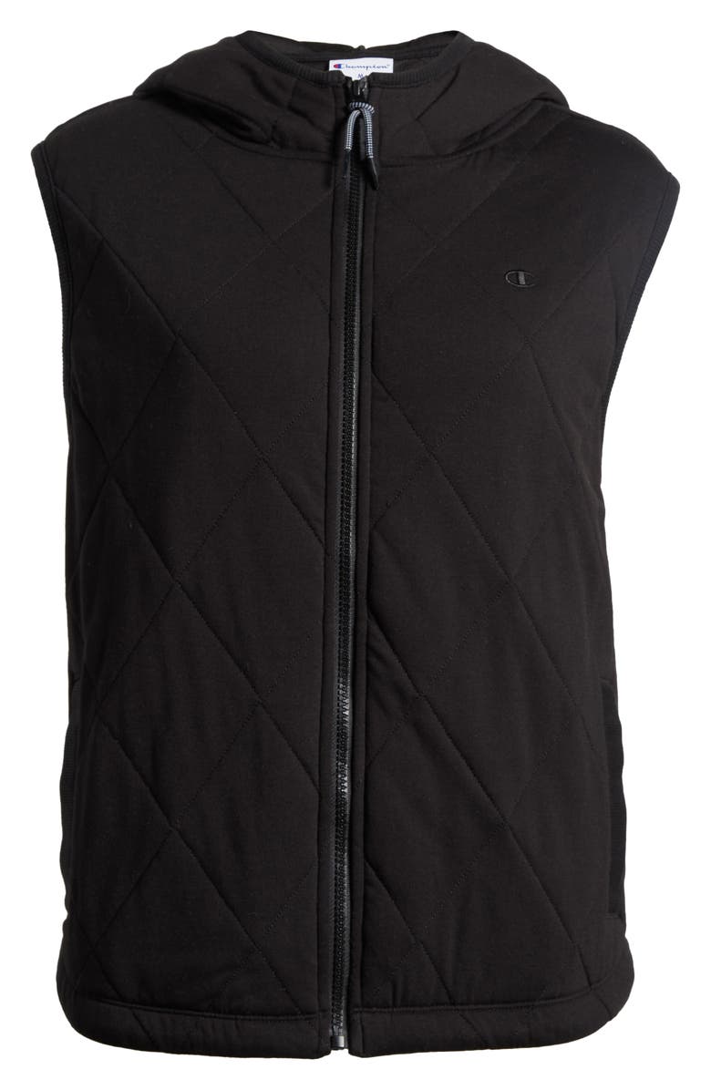 Champion Campus Quilted Hooded Vest, Main, color, 