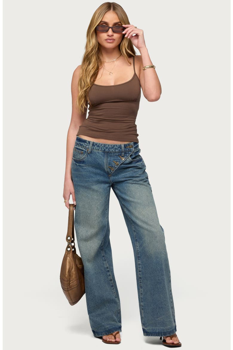 Nancie Lace-Up Back Camisole, Alternate, color, BROWN