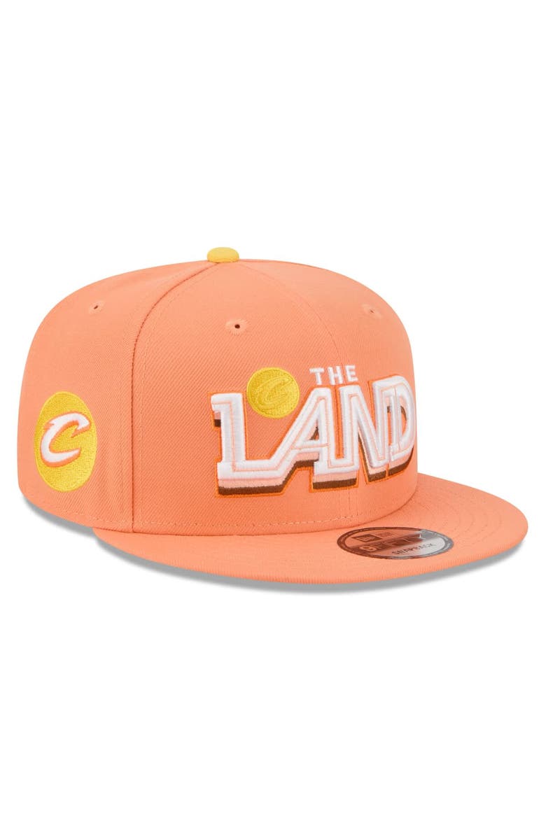 New Era Men's New Era Orange Cleveland Cavaliers 2025/26 City Edition 9FIFTY Snapback Hat, Main, color, Orange