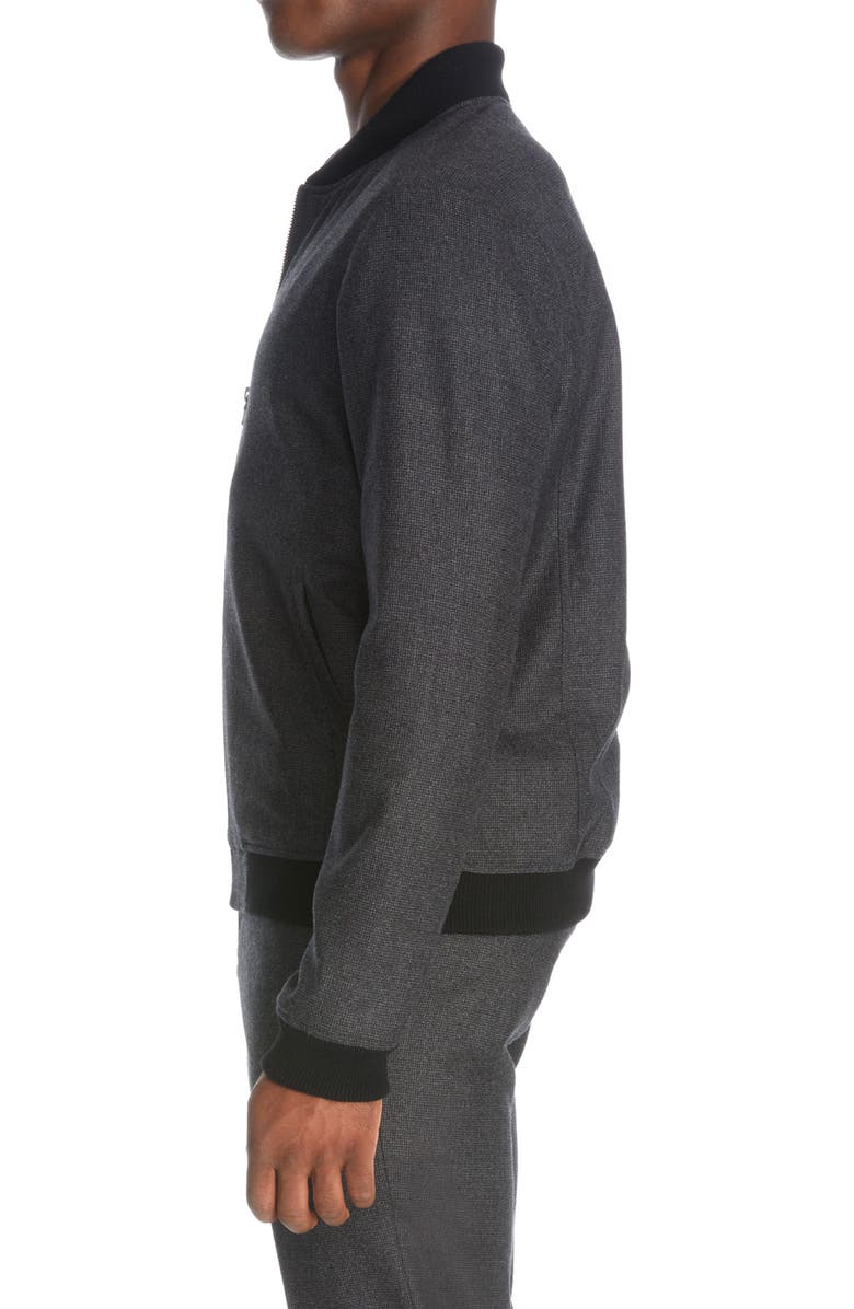 Jack Victor Bennett Stretch Wool Bomber Jacket, Alternate, color,