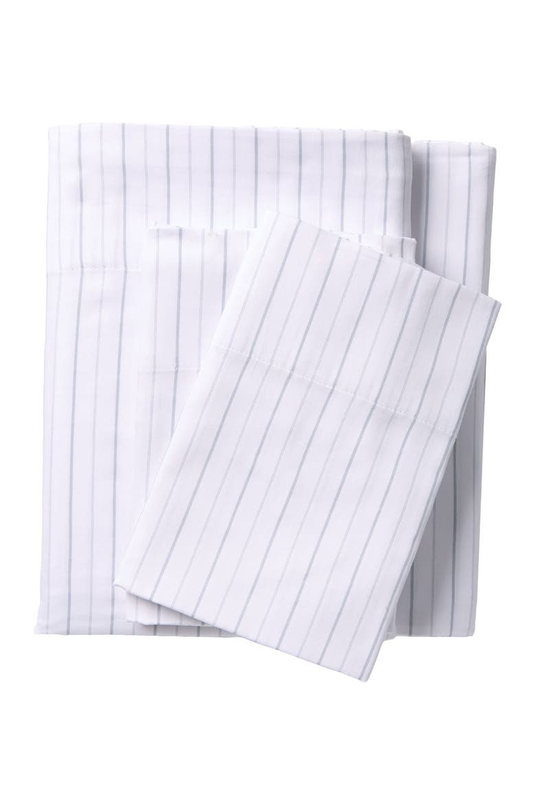 Striped Print Sheet Set - Queen, Main, color, BLUE FOG STRIPE PRINT