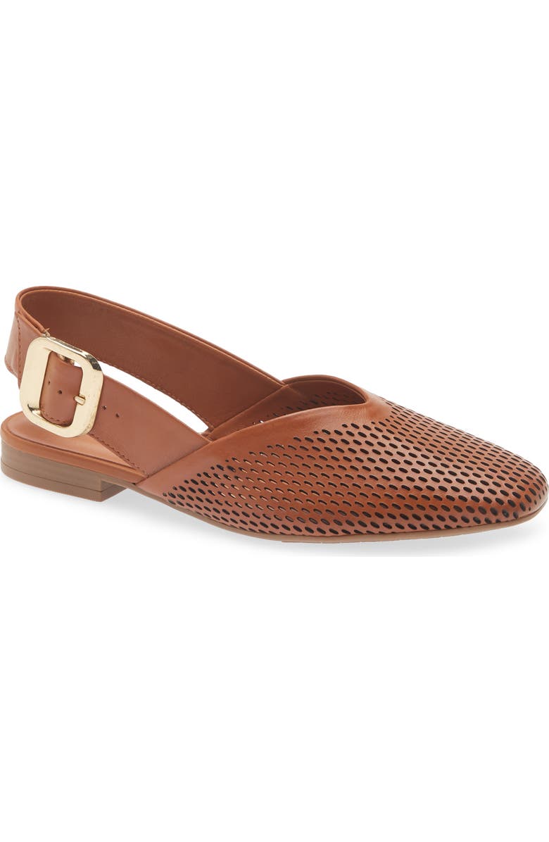 Bottero Belted Slingback Flat, Main, color,