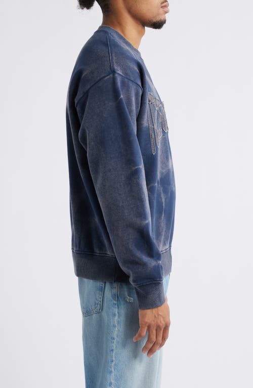 Icecream Fast Oversize Crewneck Sweatshirt In Blue