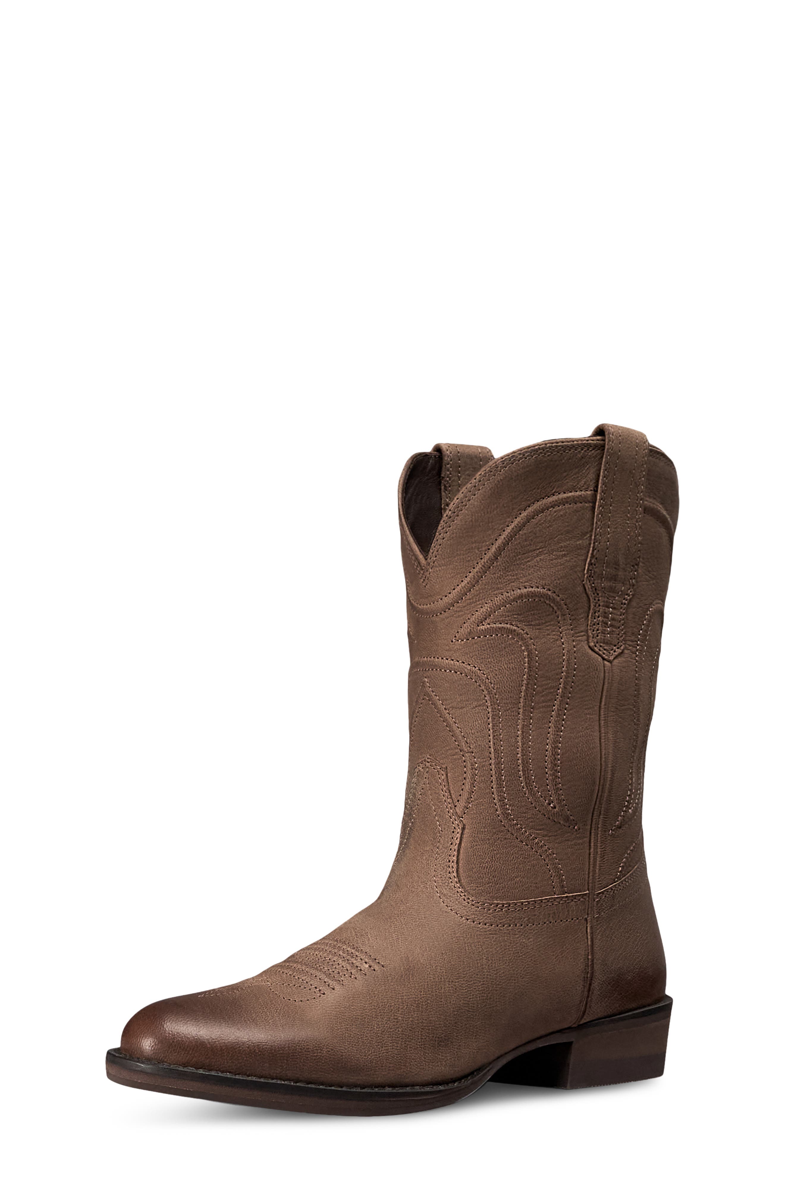 Kids' The Cartwright Western Boot, Main, color, CAFE