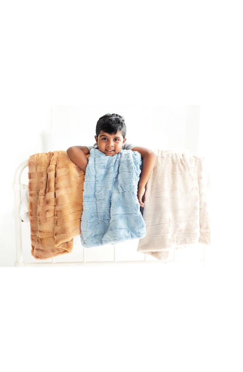 Minky Couture Sorbet Almond Croissant Blanket, Alternate, color, Beige