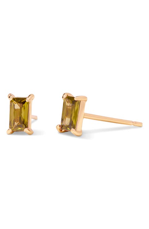 Darcy Birthstone Stud Earrings
