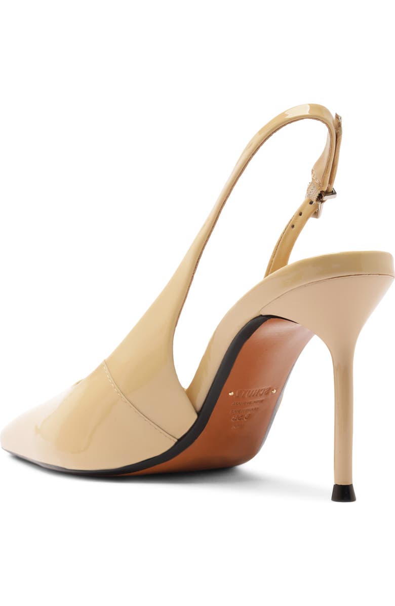 Schutz Paola Slingback Pointed Toe Pump, Alternate, color, Buff Beige