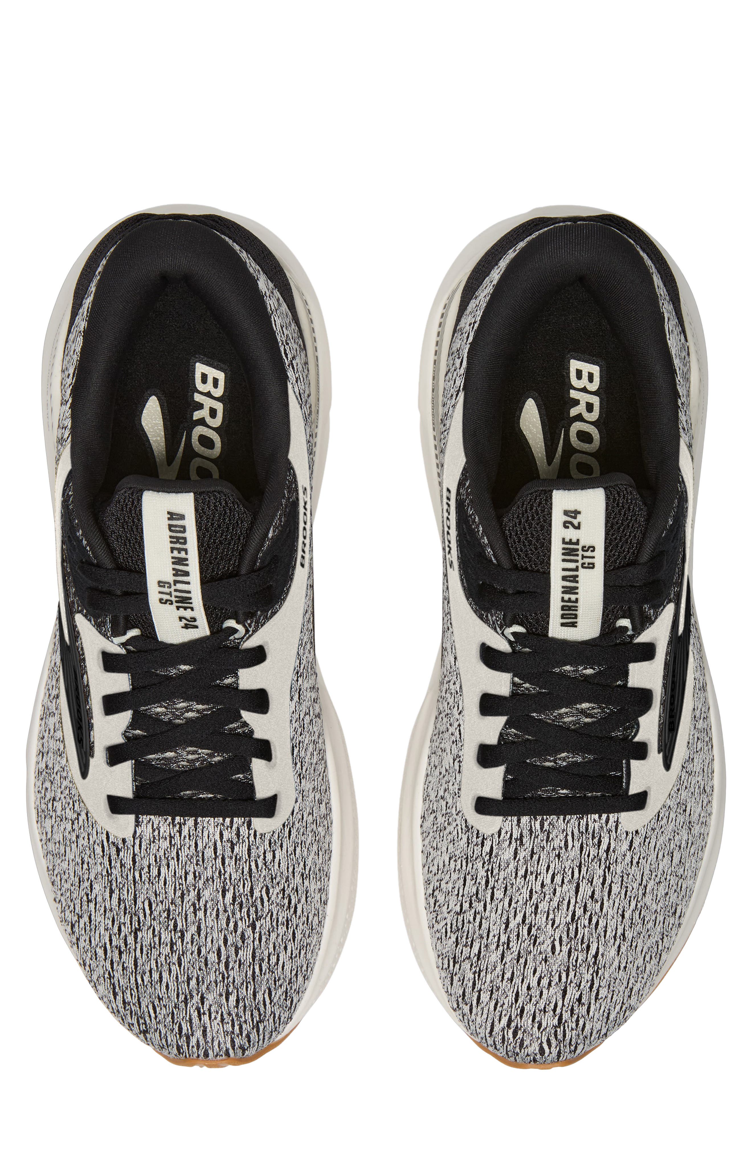 Brooks Adrenaline GTS 24 Running Shoe, Alternate, color, Coconut/ Black/ Biscuit