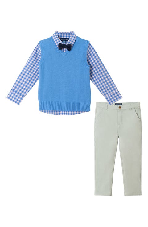 Kids' Vest, Button-Up Shirt, Pants & Bow Tie Set (Toddler & Little Kid)