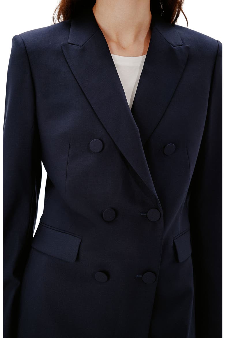 DOUBLE BREASTED JACKET, Alternate, color, NAVY