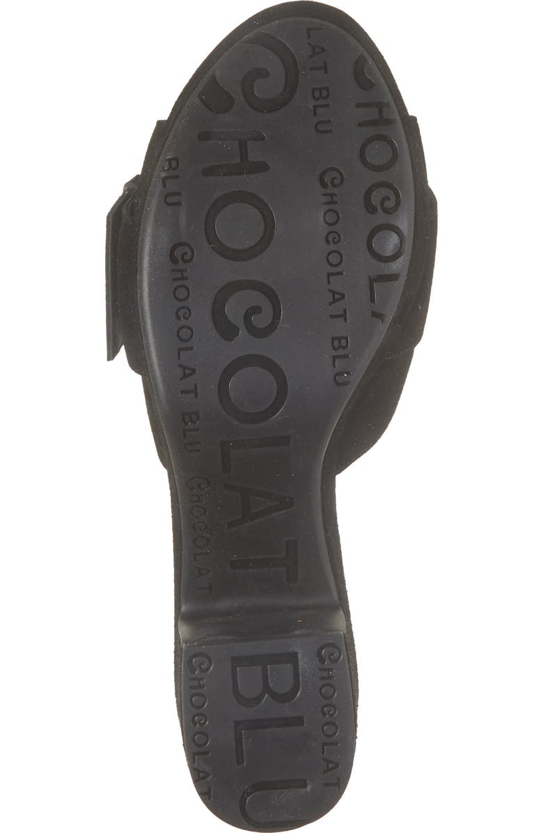 Chocolat Blu Garen Platform Slide Sandal, Alternate, color, Black Suede