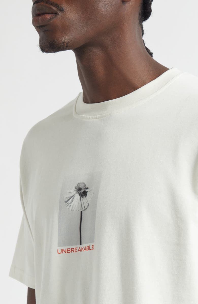 JKEEFER Unbreakable Retro Organic Cotton Graphic T-Shirt, Alternate, color, White