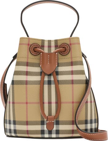 ★DAKS★Check Mini Bucket BAG★ Burberry Mini Check Cotton Twill Bucket Bag | Saks Fifth Avenue