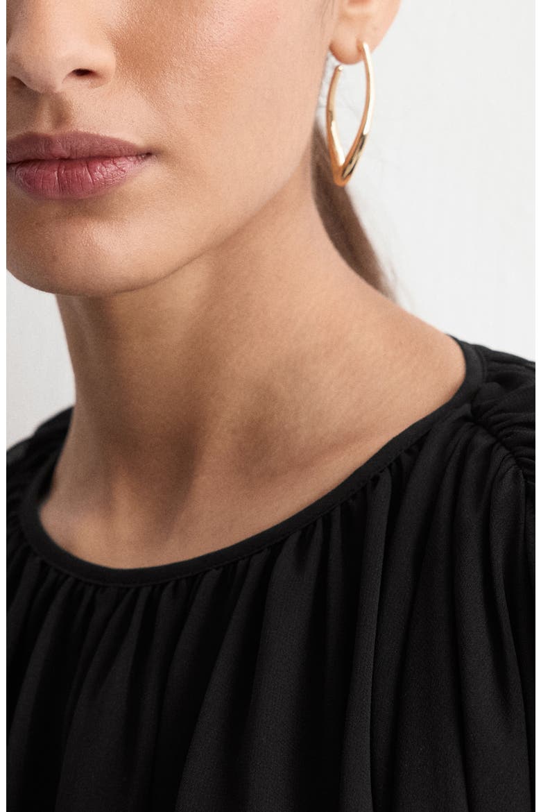 Cape Sleeve Top, Alternate, color, BLACK