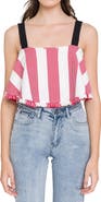 English Factory Stripe Crop Tank