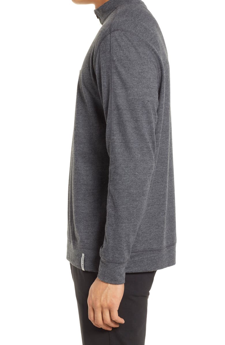 Black Clover Clyde Mock Neck Half-Zip Pullover, Alternate, color, 