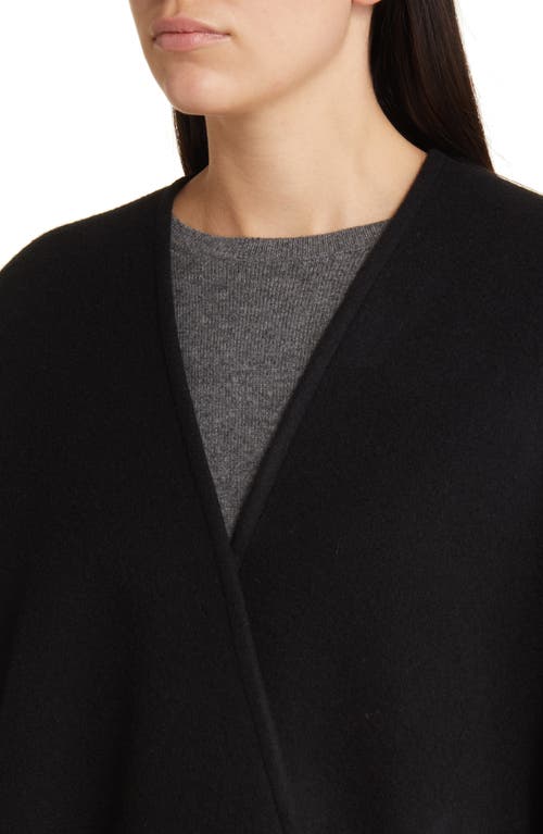 Vince Wool & Cashmere Ruana In Black